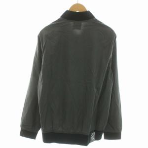 Back Channel ナイロンジャケット NYLON JACKET ブルゾン アウター ジップアップ ロゴ刺繍 M チャコール