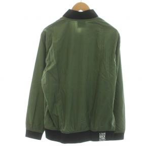 Back Channel ナイロンジャケット NYLON JACKET ブルゾン アウター ジップアップ ロゴ刺繍 M カーキ 2320001