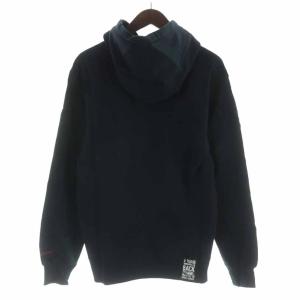 Back Channel パーカー プルオーバー コットン プリント フード 長袖 S 紺 ネイビー