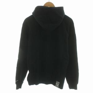 Back Channel ワンポイントプルオーバーパーカ ONE POINT PULLOVER PARKA フーディ 長袖 裏起毛 S 黒 ブラック
