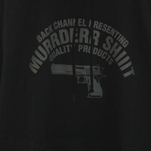 Back Channel コーデュラプルオーバーパーカ CORDURA PULLOVER PARKA フーディ 長袖 プリント XL 黒 ブラック 2319256