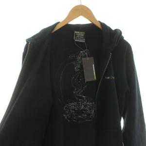 Back Channel ダンサーフルジップパーカー DANCER FULL ZIP PARKA アウター ジップアップ 裏起毛 バック刺繍 S 黒
