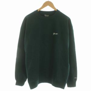 ワンポイントクルースウェット ONE POINT CREW SWEAT トレーナー 長袖 裏起毛 L 緑 グリーン 2321256