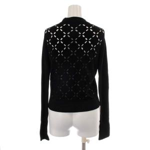 EMPORIO ARMANI カーディガン 長袖 38 S 黒 ブラック