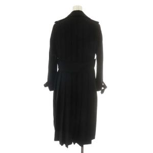 GUCCI 405131 BEE刺繍 トレンチコート プリーツ 38 黒