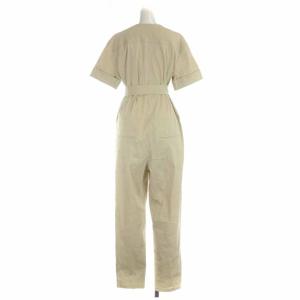 ISABEL MARANT ETOILE オールインワン サロペット オーバーオール ロング スキッパー リボン 半袖 36 ベージュ