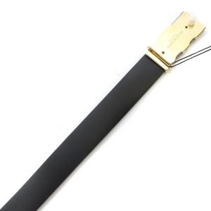 EMPORIO ARMANI ベルト ロゴバックル ハトメ 総柄 レザー 85 ネイビー ベージュ