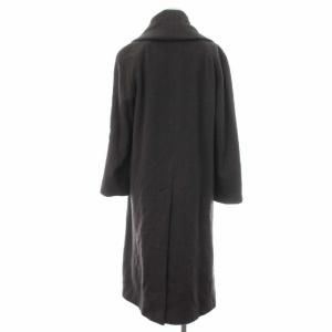 Salvatore Ferragamo コート ロング ガンチーニボタン アルパカ ウール混 38 S 茶 ブラウン