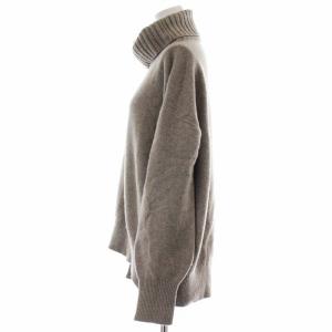 Spick&Span 17AW ニット セーター 長袖 タートルネック ウール カシミヤ混 グレージュ
