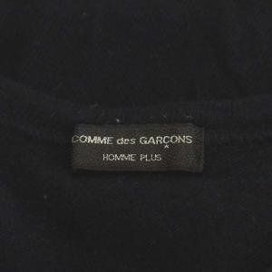 COMME des GARCONS HOMME PLUS AD2000 ニット セーター ジップアップ パッチワーク ウール ブラック