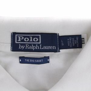 POLO RALPH LAUREN THE BIG SHIRT ポロシャツ 半袖 ロゴ刺繍 LG L 白 ホワイト IT03945310963