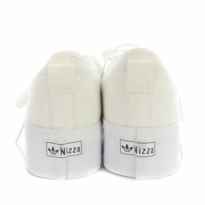 adidas ニッツァ プラットフォーム NIZZA PLATFORM スニーカー ローカット 厚底 キャンバス US8 25cm 白 ホワイト
