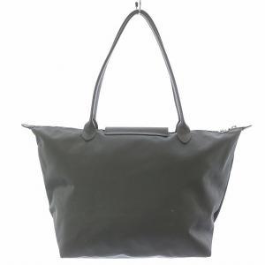 Longchamp プリアージュネオ トートバッグ ハンドバッグ ナイロン レザー グレー 1899578112
