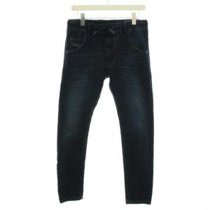 クルーリーヌ KROOLEY-NE ジョグジーンズ デニムパンツ ジーンズ イージーパンツ ウォッシュド加工 W28 S インディゴ