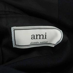 AMI Alexandre Mattiussi TUSKANIA テーラードジャケット ウール 46 M~L 紺 ネイビー
