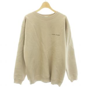 エアーワイドフォルムスウェット トレーナー 裏起毛 ロゴ 長袖 M べージュ