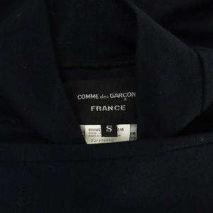 COMME des GARCONS FRANCE ニット カットソー 長袖 ハイネック ウール S 紺 ネイビー
