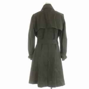 CELINE トレンチコート ロング ダブルボタン ベルト 大きいサイズ 40 13 XL カーキ