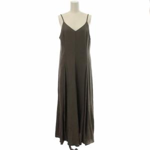 20AW キャミワンピース ジャンパースカート ロング マキシ 36 S カーキ