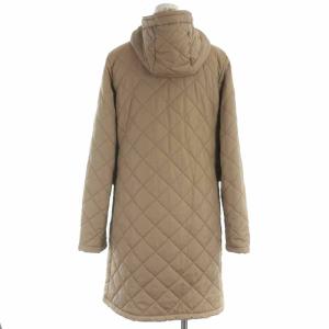 MACKINTOSH キルティングコート 中綿コート ロング フード 裏ボア 34 XS 茶 ブラウン