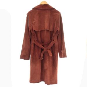 A.P.C. レザーコート スエード ロング コート M 茶 ブラウン