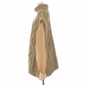 Ameri VINTAGE 20AW UNDRESSED COTTON CANDY SLEEVE KNIT タートルネック ニット セーター 長袖 袖切替