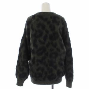 Ameri VINTAGE 18SS KID MOHAIR LEOPARD KNIT ニット セーター 長袖 レオパード ヒョウ柄 モヘヤ ウール F