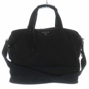 VIAGGIO TECNICO ボストンバッグ 2way ナイロン 三角プレート 黒