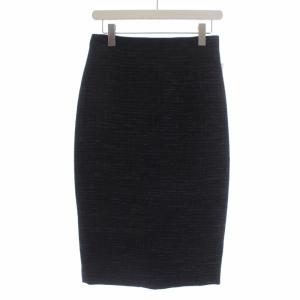 タイトスカート ロング 柄 40 L 黒 ブラック 1524-257-4735-0970