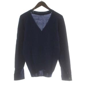 BLACK LABEL CRESTBRIDGE カーディガン 長袖 ウール M 紺 ネイビー