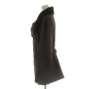 ISSEY MIYAKE 中綿ジャケット ファー アウター 2 M 茶 ブラウン