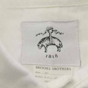 Brooks Brothers オックスフォードシャツ 長袖 コットン BB1 M 白 ホワイト USA製