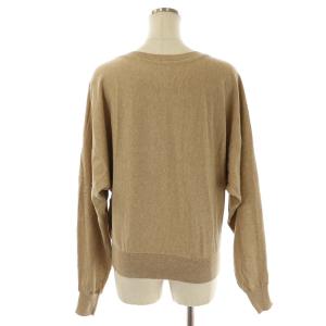 Ron Herman ニット セーター クルーネック プルオーバー 長袖 ドルマンスリーブ カシミヤ混 S ベージュ