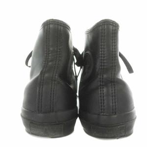 CONVERSE LEA ALL STAR HI BLACK MONOCHROME CHUCK TAYLOR スニーカー ハイカット レザー
