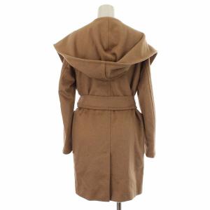 Max Mara RIALTO キャメル ガウンコート ミディアム フーディ 34 茶