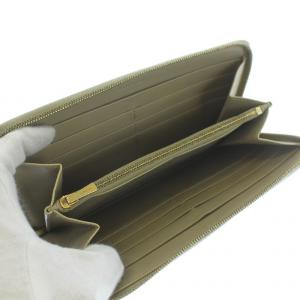 CELINE 長財布 小銭入れ ラウンドファスナー レザー バイカラー ベージュ 黄色 イエロー