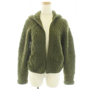 RHC WARREN SCOTT Crochet Knit Hooded Cardigan カーディガン ニット ウール ショート丈
