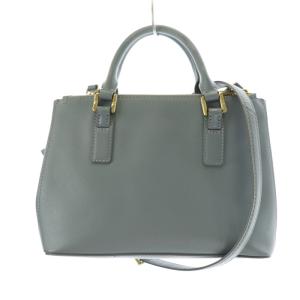 TORY BURCH ショルダーバッグ ハンドバッグ 2WAY ロゴ レザー 水色 ライトブルー