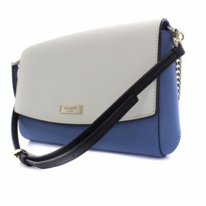 kate spade new york クラッチバッグ ショルダーバッグ 2way チェーン レザー 白 ホワイト 青 ブルー