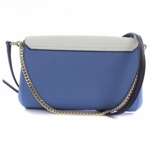 kate spade new york クラッチバッグ ショルダーバッグ 2way チェーン レザー 白 ホワイト 青 ブルー