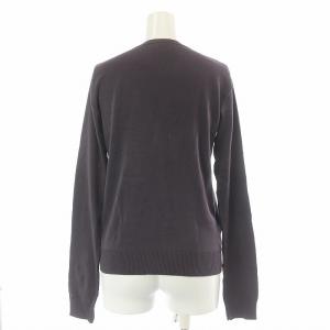 agnes b. カーディガン ニット 薄手 長袖 Vネック 2 M 紫 パープル