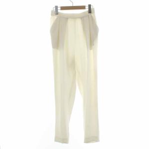 イージーパンツ テーパードパンツ 38 M 白 ホワイト