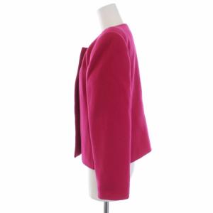 YVES SAINT LAURENT ヴィンテージ ノーカラージャケット ウール M ピンク