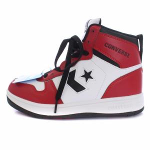 ネクスター スニーカー シューズ ハイカット 防水 レザー USA6 24cm 赤 レッド 白 ホワイト NEXTAR1360