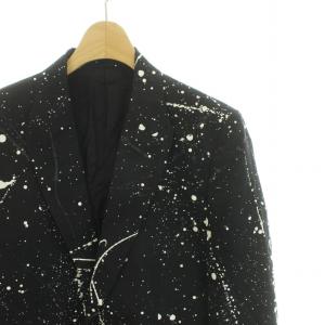 DIET BUTCHER テーラードジャケット ジャケット ペンキ加工 サイドベンツ ウール 1 S 黒 ブラック