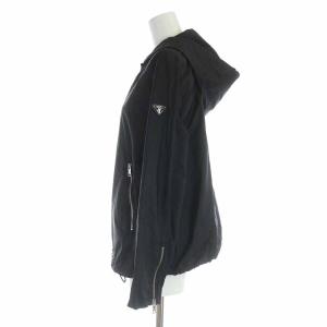 PRADA ナイロンジャケット パーカー ジップアップ 42 11 ブラック