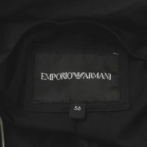 EMPORIO ARMANI MULTI POCKET TRAVEL ESSENTIAL PACKABLE コート XL ブラック