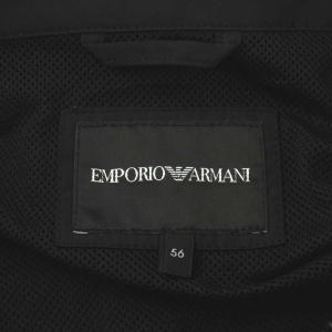 EMPORIO ARMANI WATER REPELLENT ブルゾン ジャケット フード ナイロン ロゴ 56 XL 黒 ブラック 3H1B93 1NXGZ