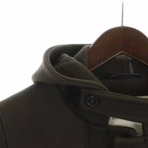 MACKINTOSH ダッフルコート ロング ウール フード 36 S 茶 ブラウン