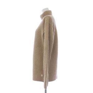 Loro Piana ベビーカシミヤ ニット 長袖 タートルネック 42 べージュ